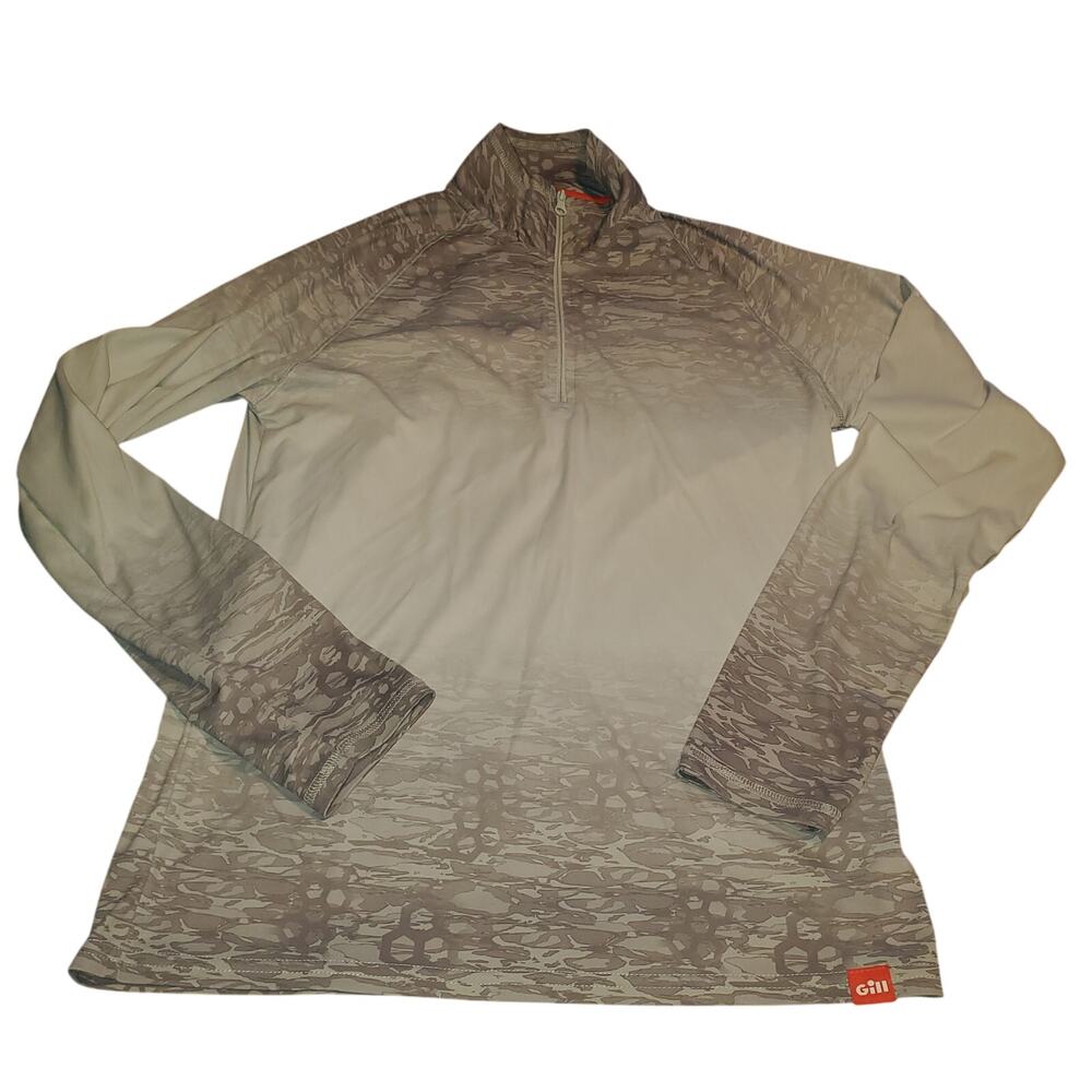 Gill Size XS Fishing UV Tec 1/2 Zip Quick Drying Tech Moisture-Wicking Shirt